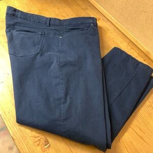 Hickey Freeman New York Jeans Mens Blue Straight  Cotton Pants  Size 34X 30